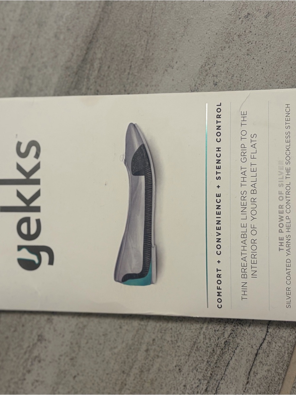 gekks Women's Gray Ballet Flat Liners - Breathable Thin Socks